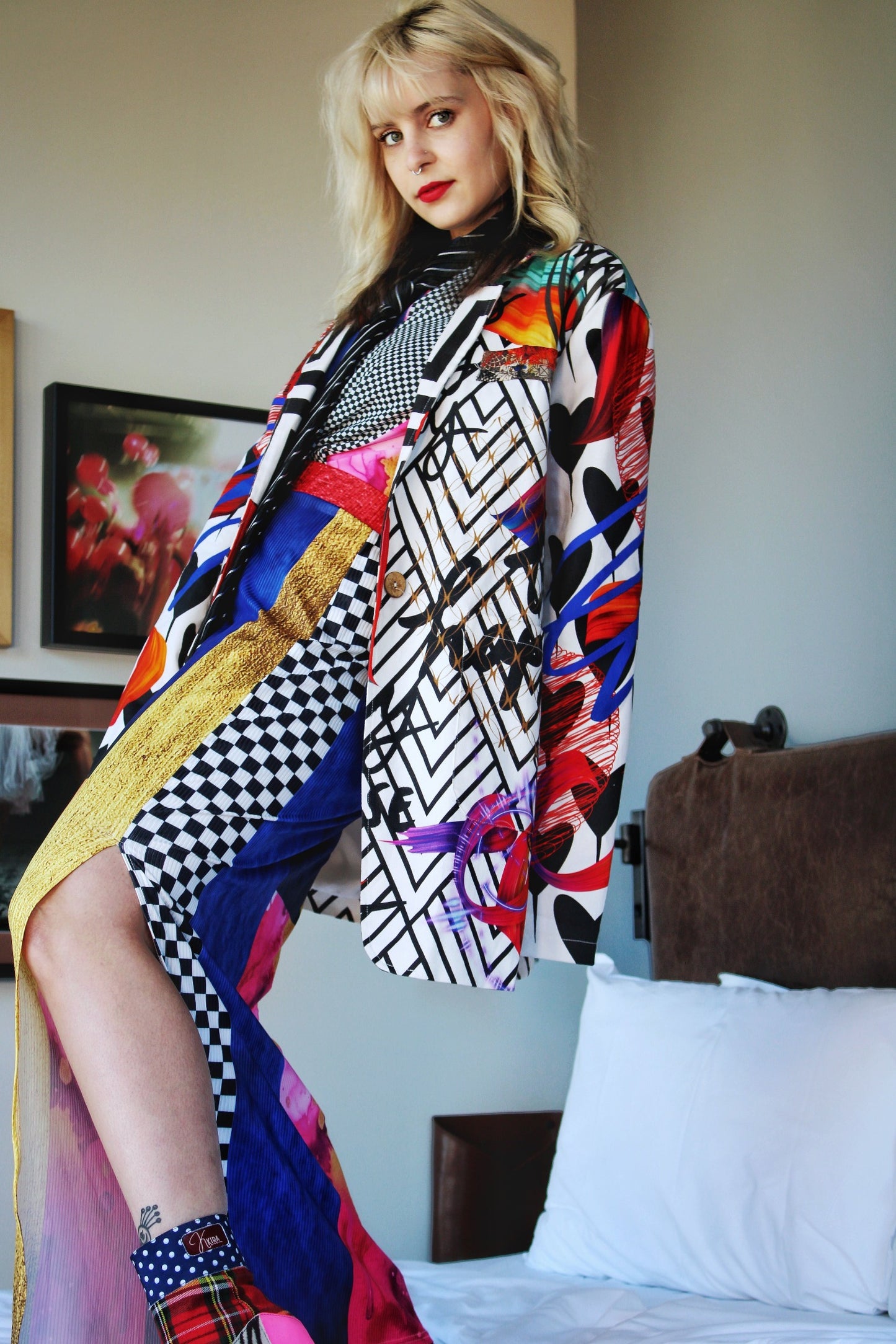 Graphic "Joy" Blazer