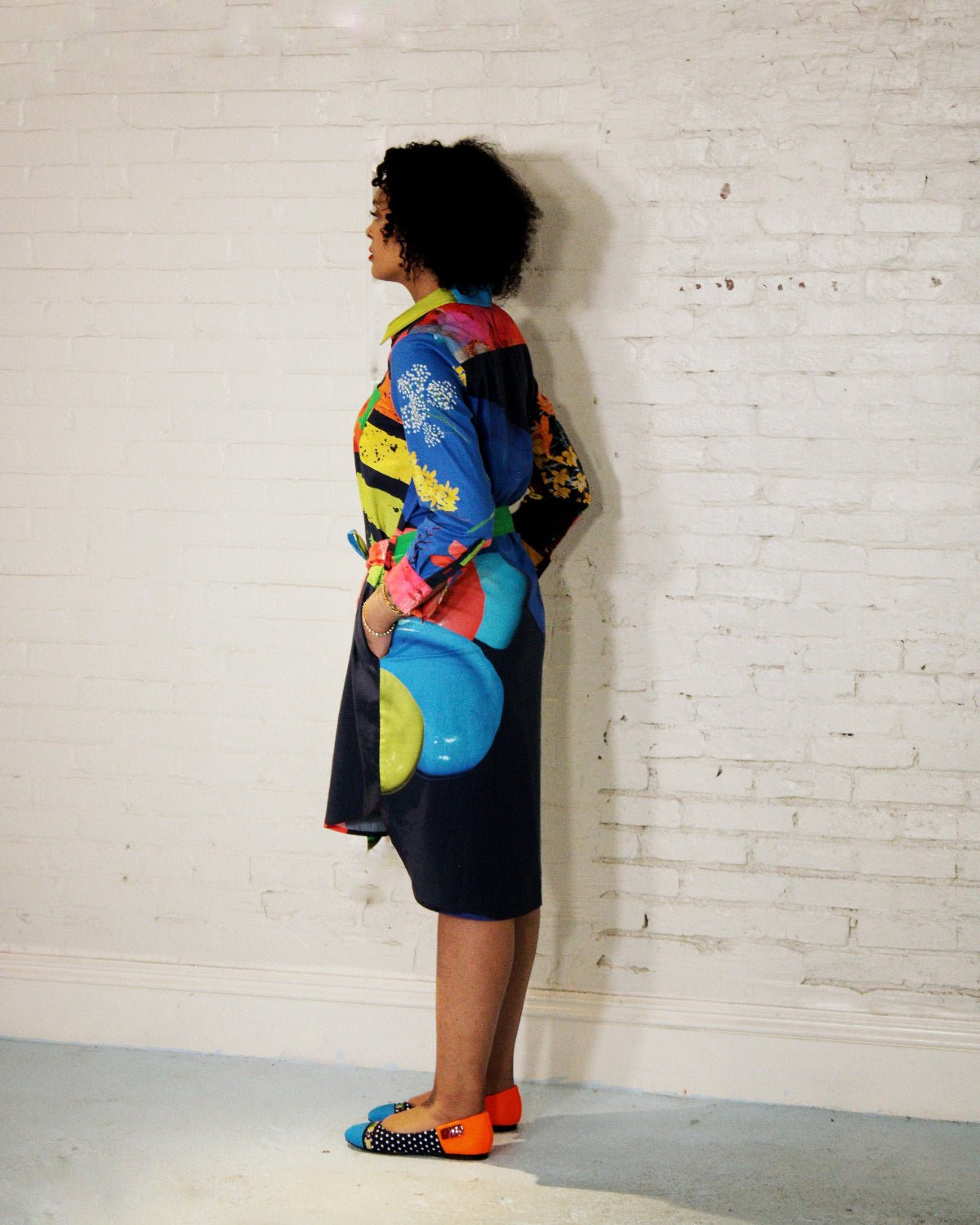 Splashes of Spring Shirt Dress