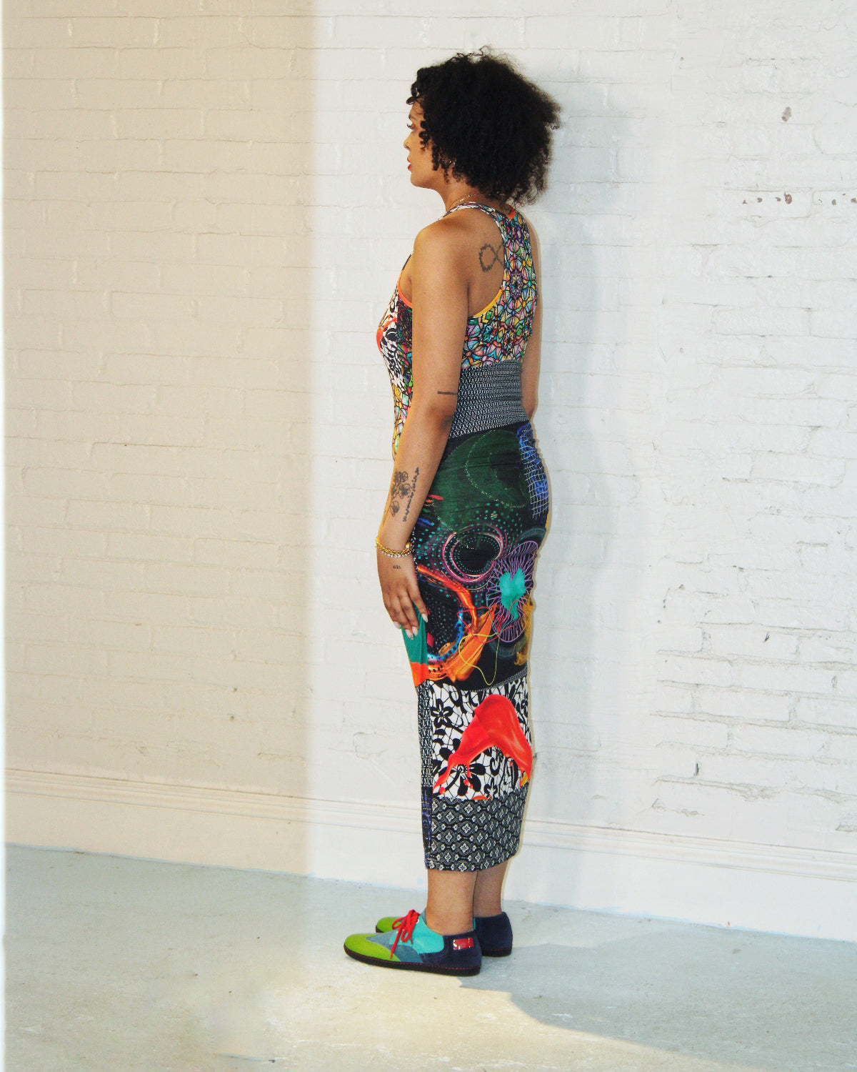 Print Play Racer Back Dress
