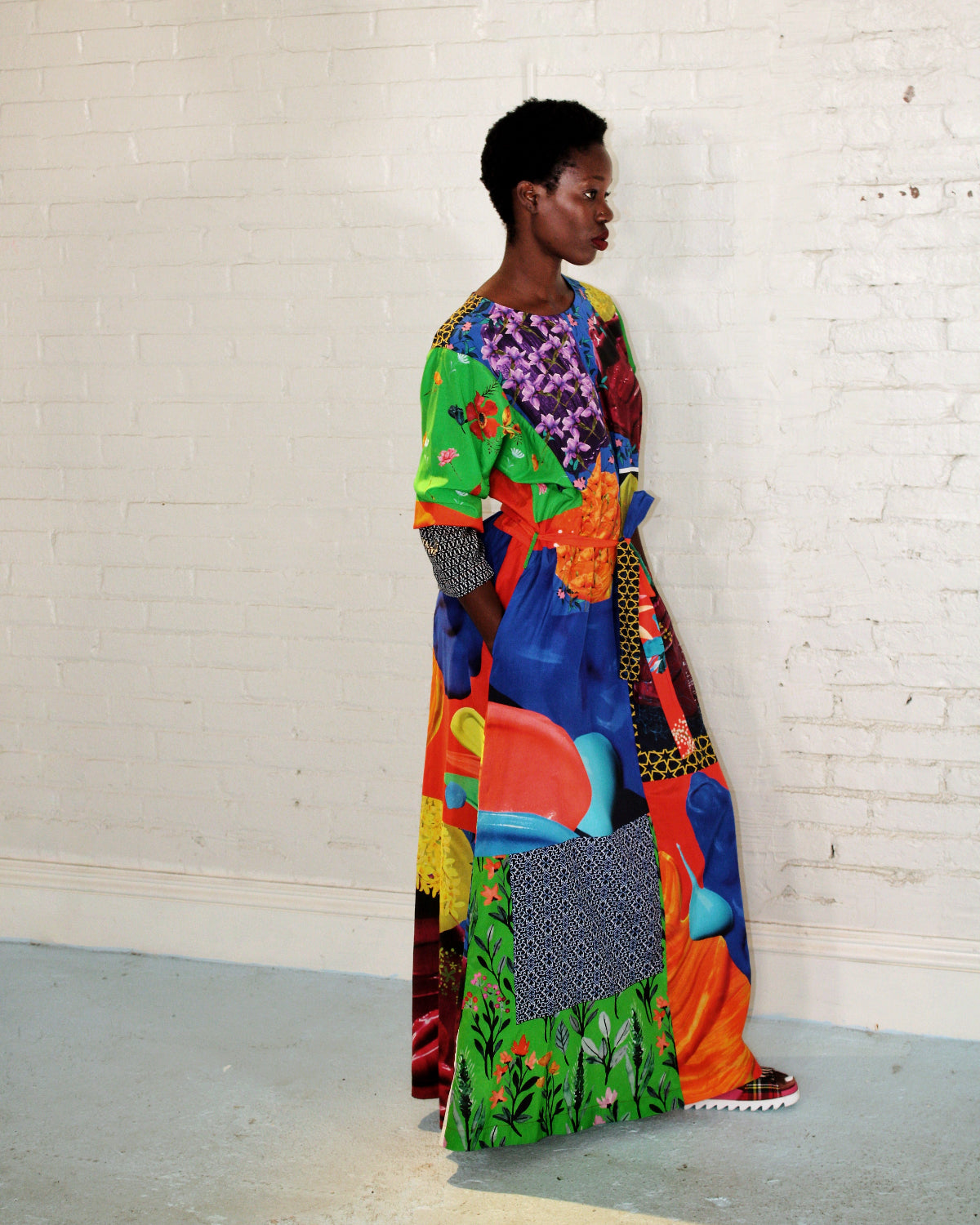 Tropical Bliss Explosion Kimono Dress