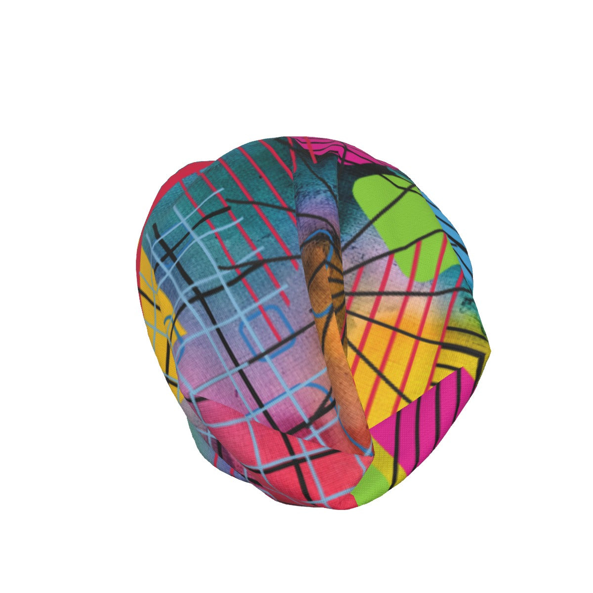 Blue Multi Graphic Beanie