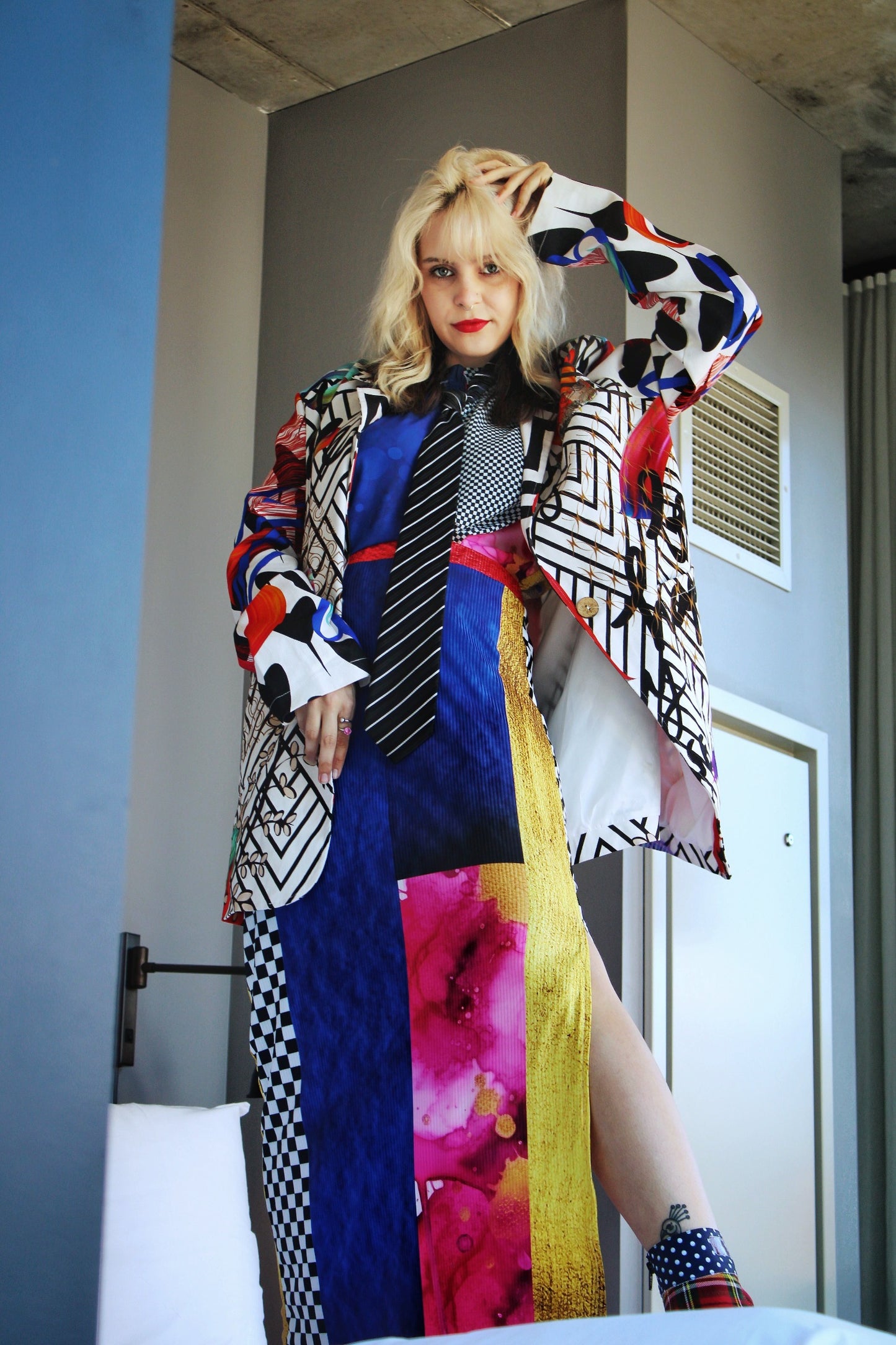 Graphic "Joy" Blazer