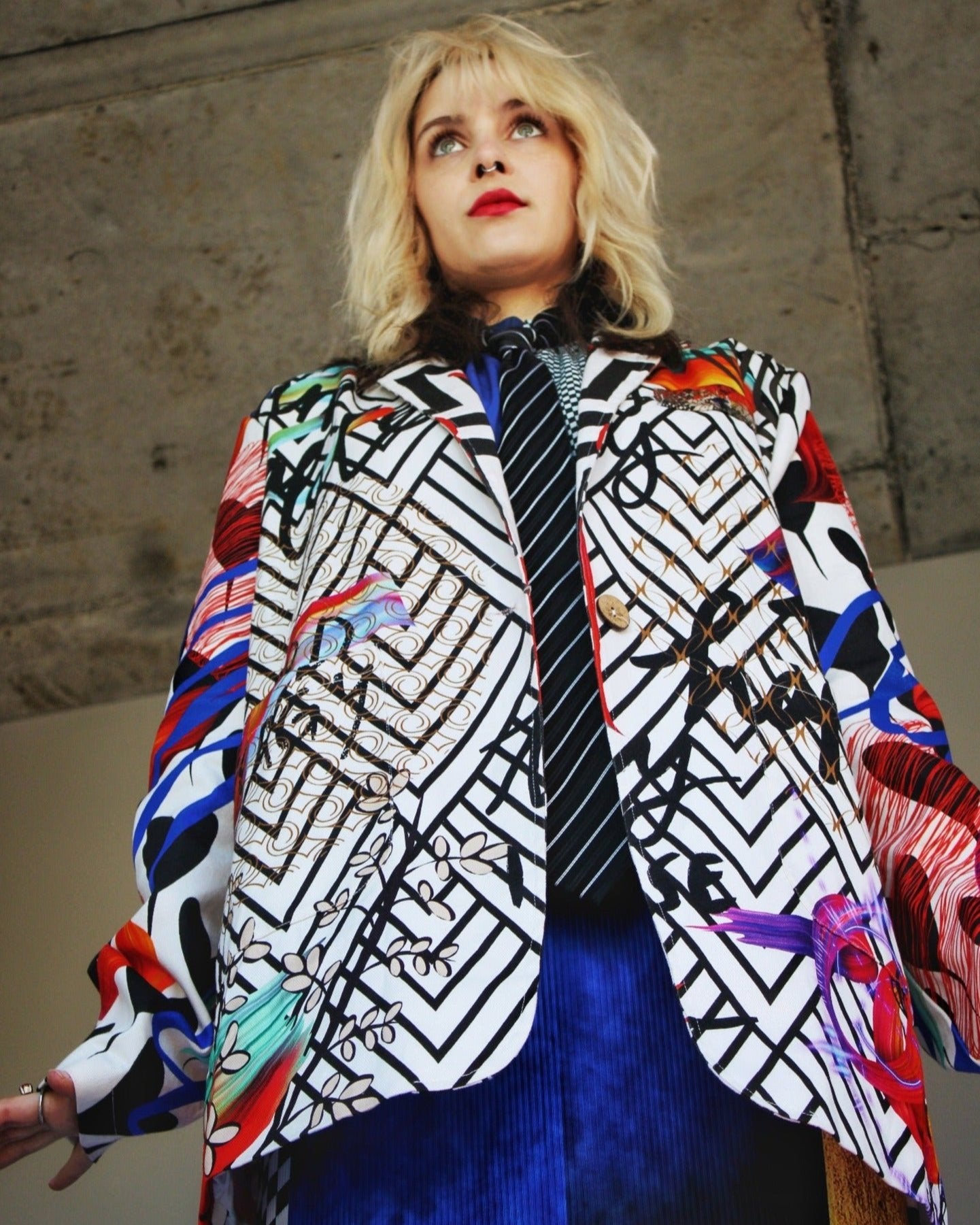 Graphic "Joy" Blazer
