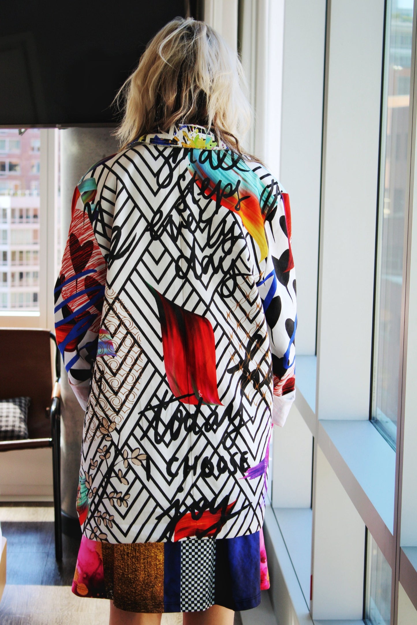 Graphic "Joy" Blazer