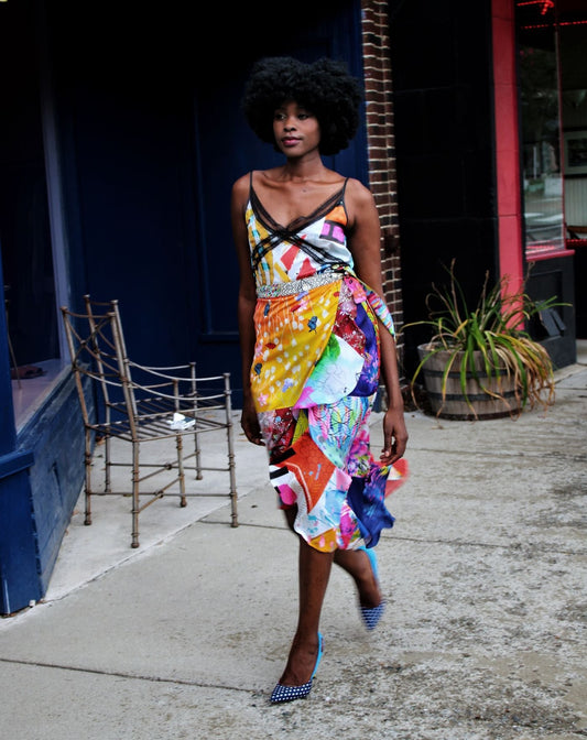 Flower Patch Wrap Skirt