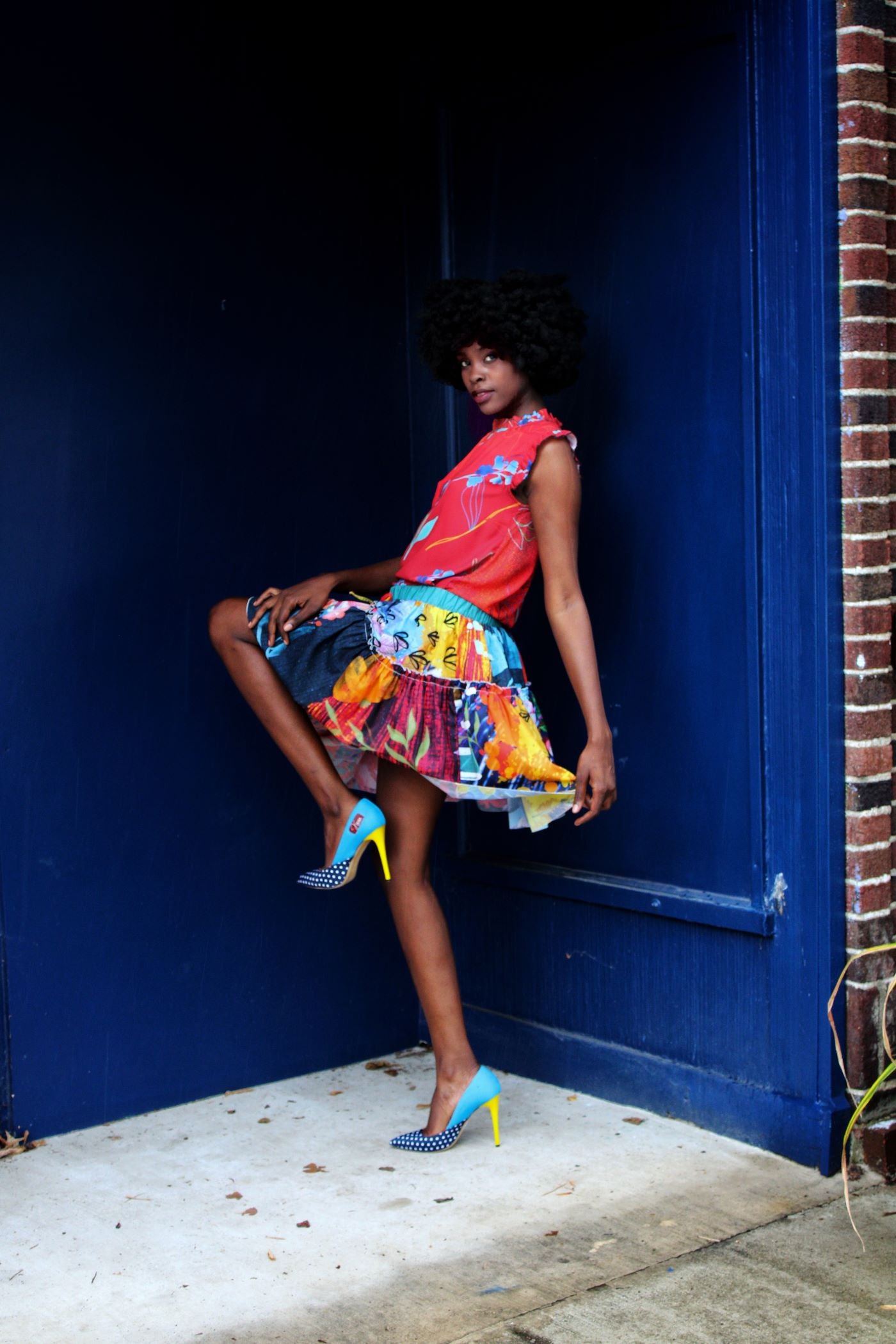 Floral Vibrance Sleeveless Top