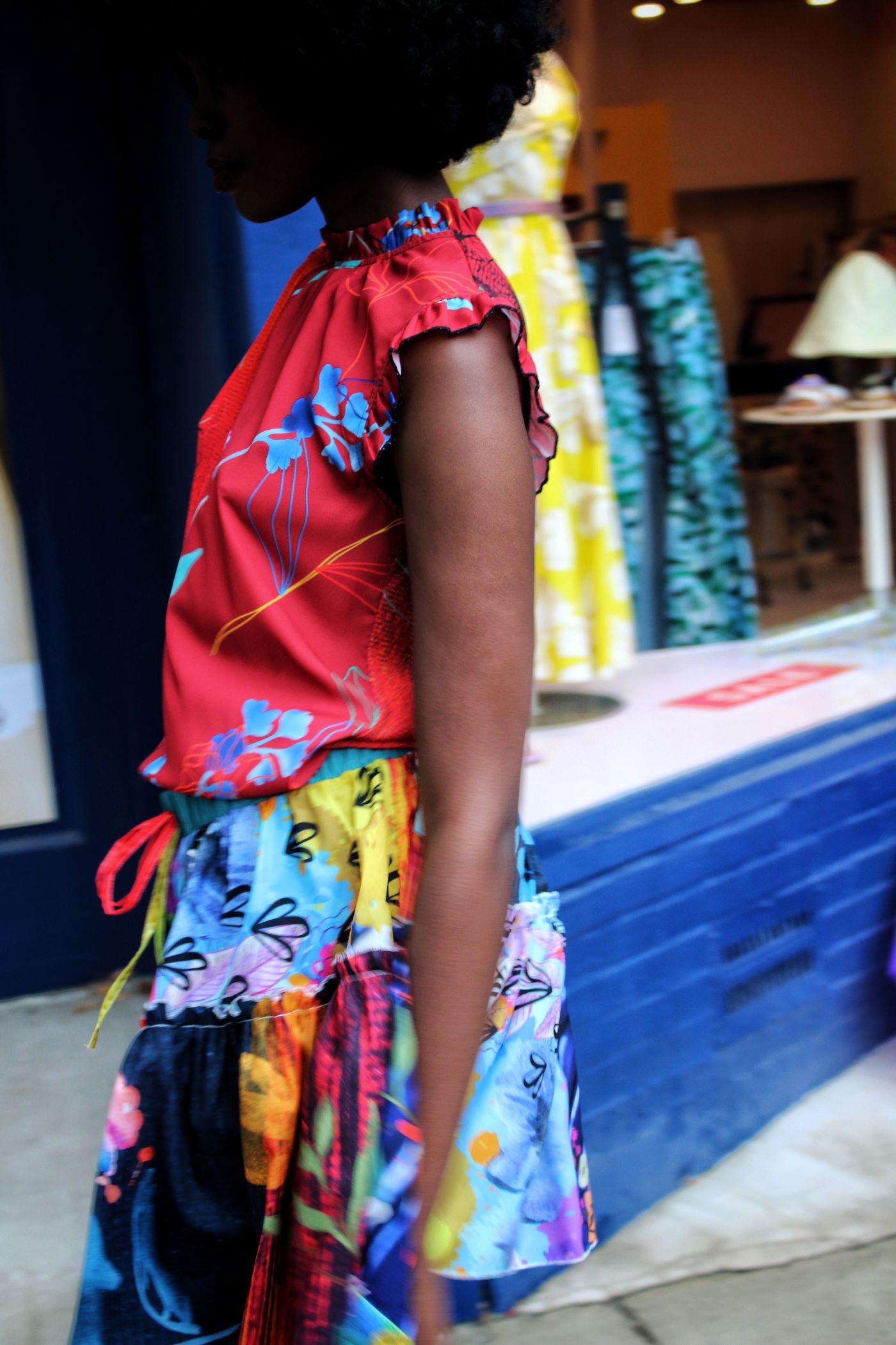 Floral Vibrance Sleeveless Top