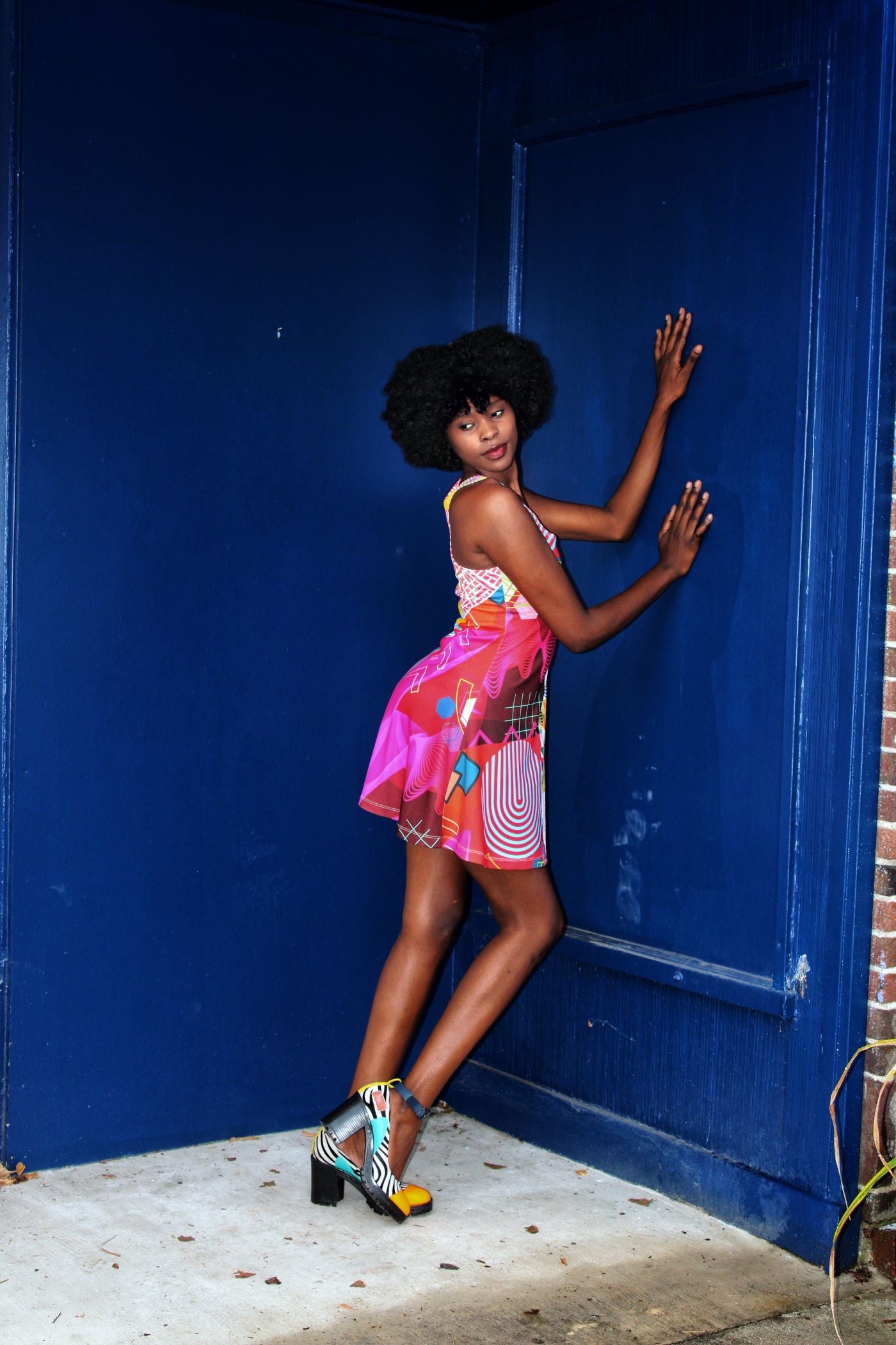 Glow Up Multi Skater Dress
