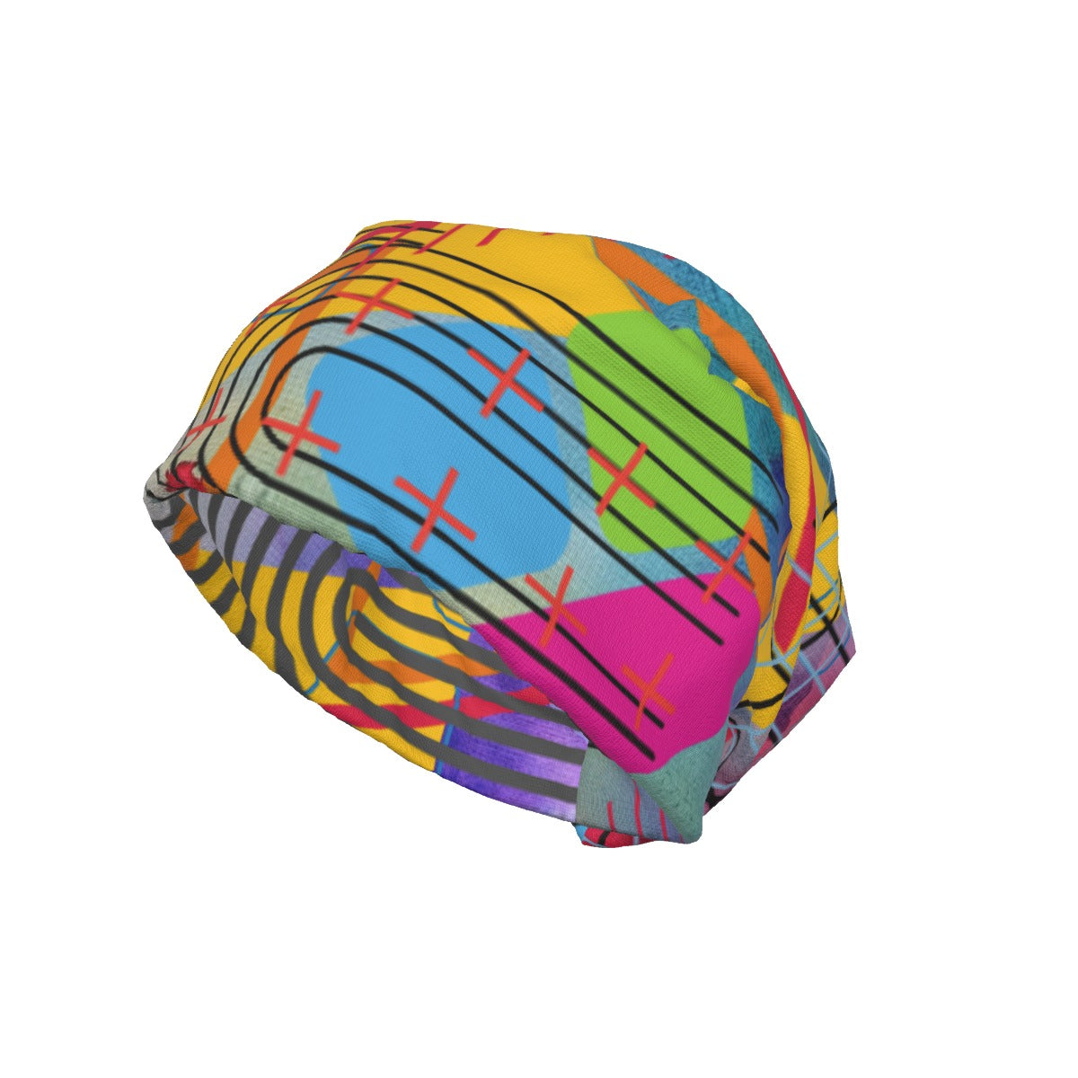 Blue Multi Graphic Beanie
