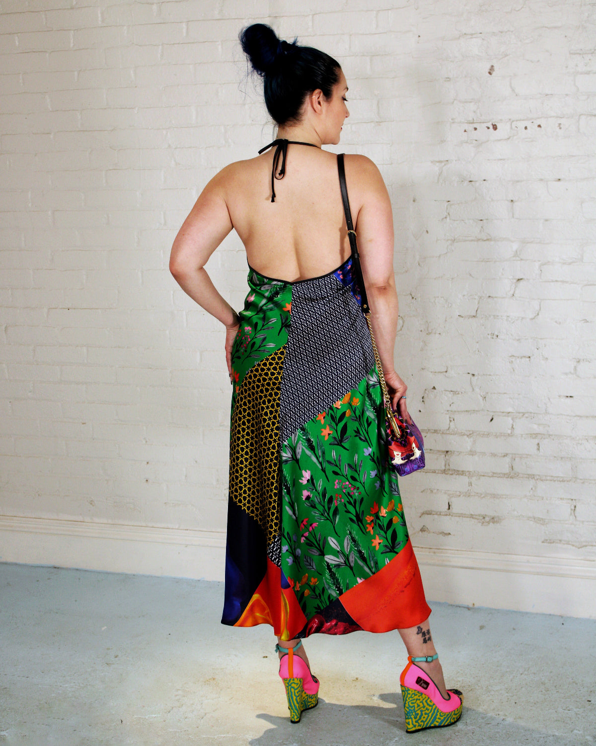 Tropical Bliss Halter Maxi Dress