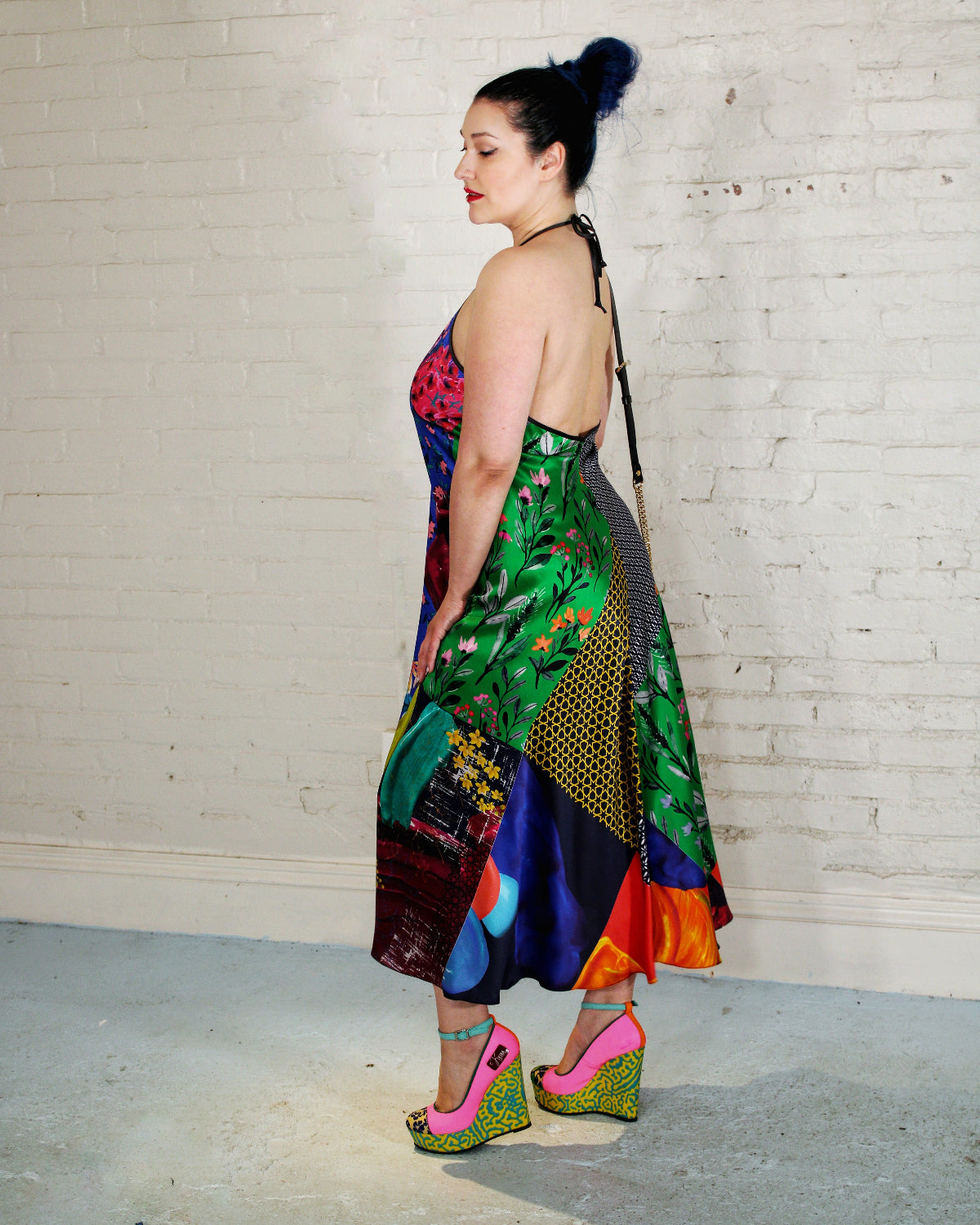 Tropical Bliss Halter Maxi Dress