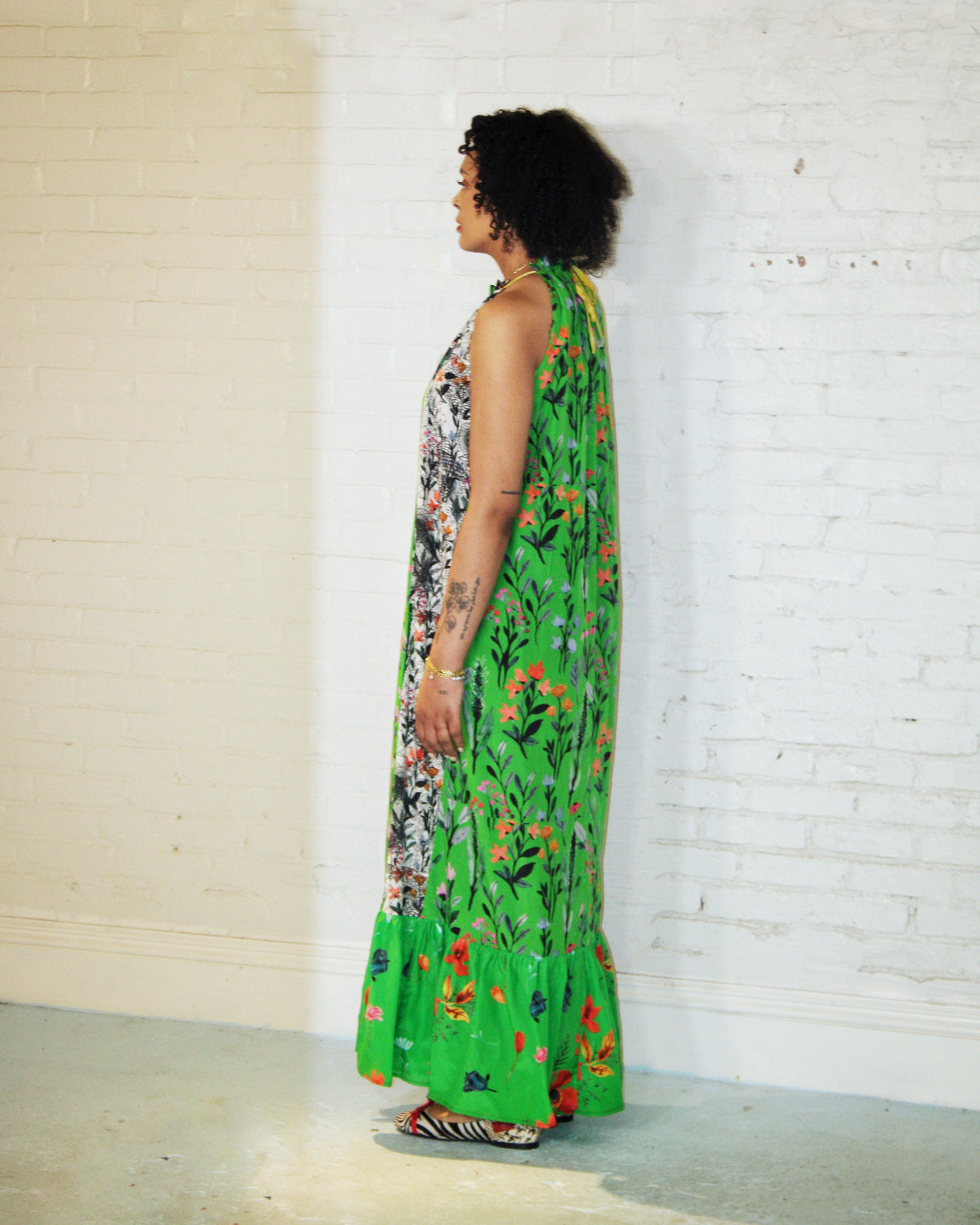 Spring Joy Halter Maxi Dress