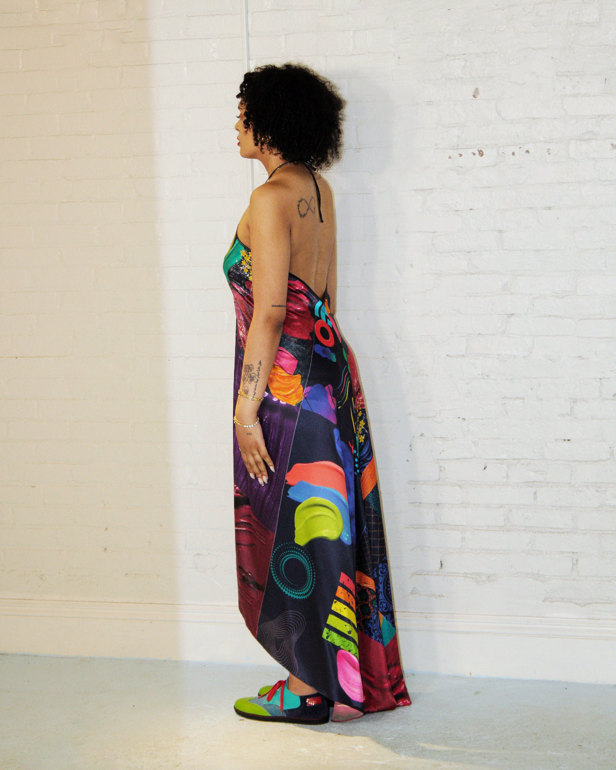 Rainbow at Dusk Halter Maxi Dress