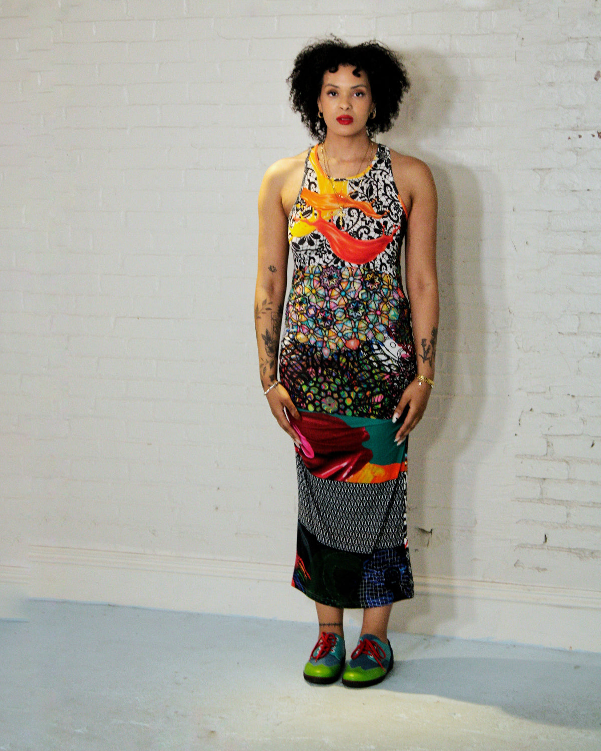 Print Play Racer Back Dress