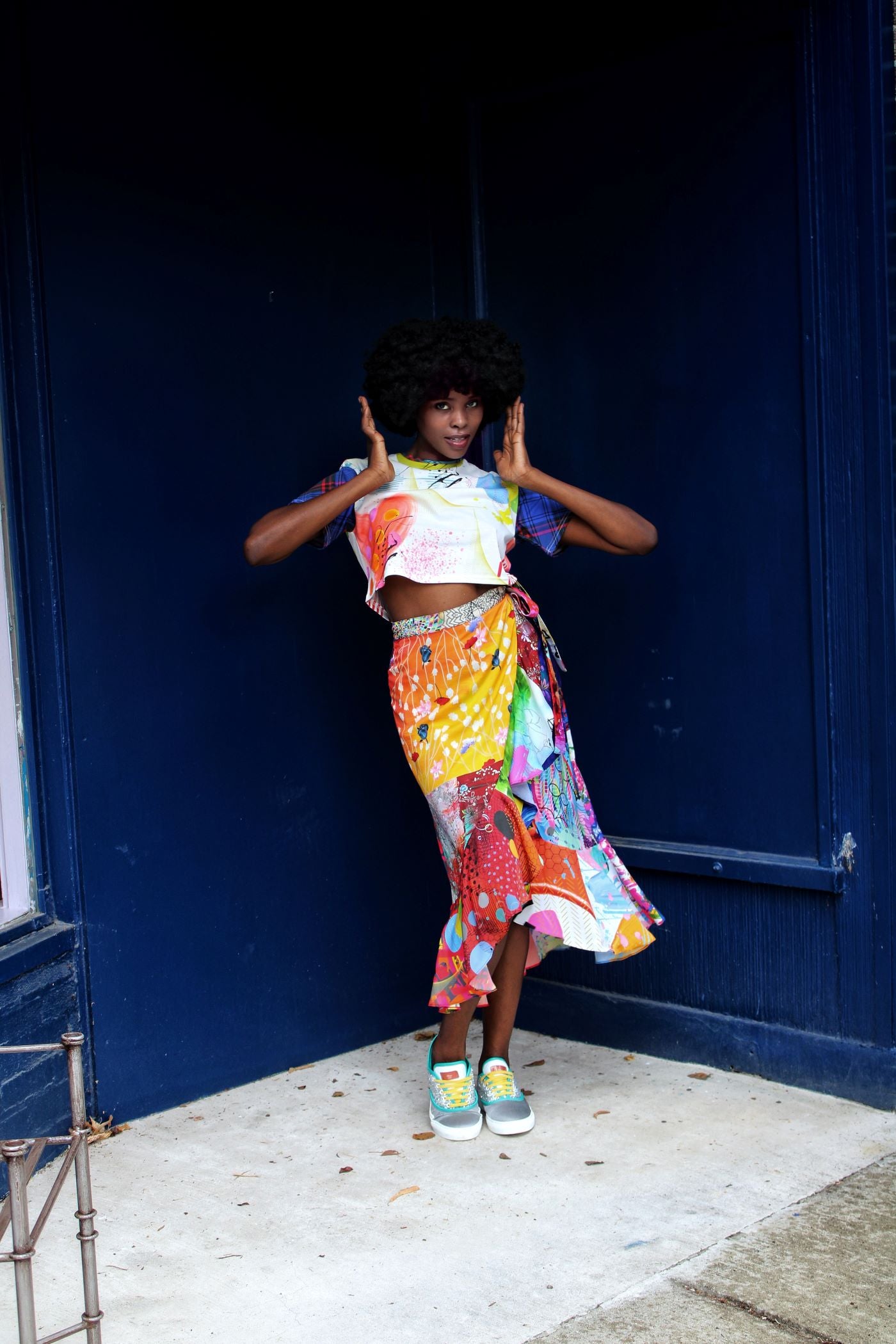 Flower Patch Wrap Skirt