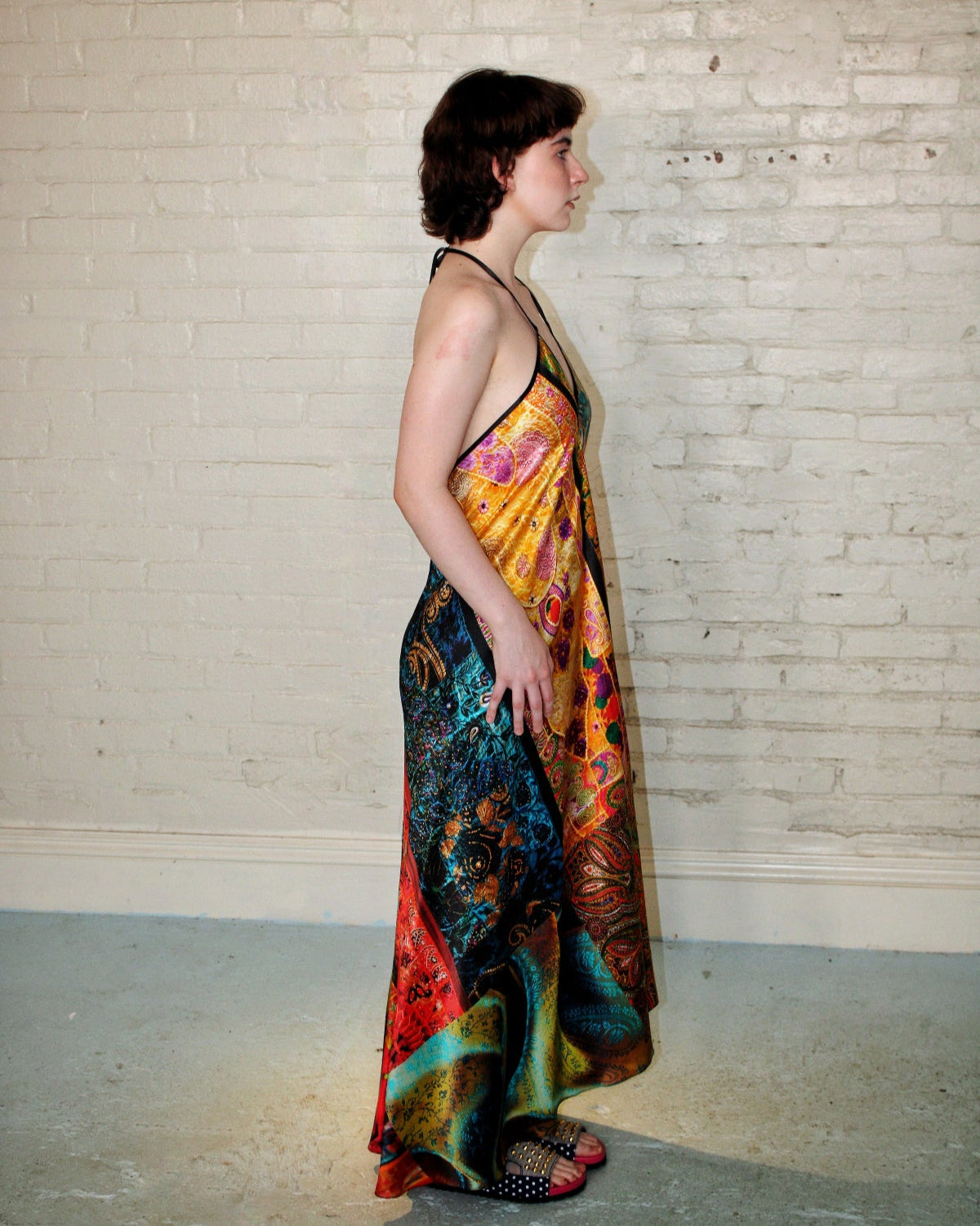 Mosaic Halter Maxi Dress