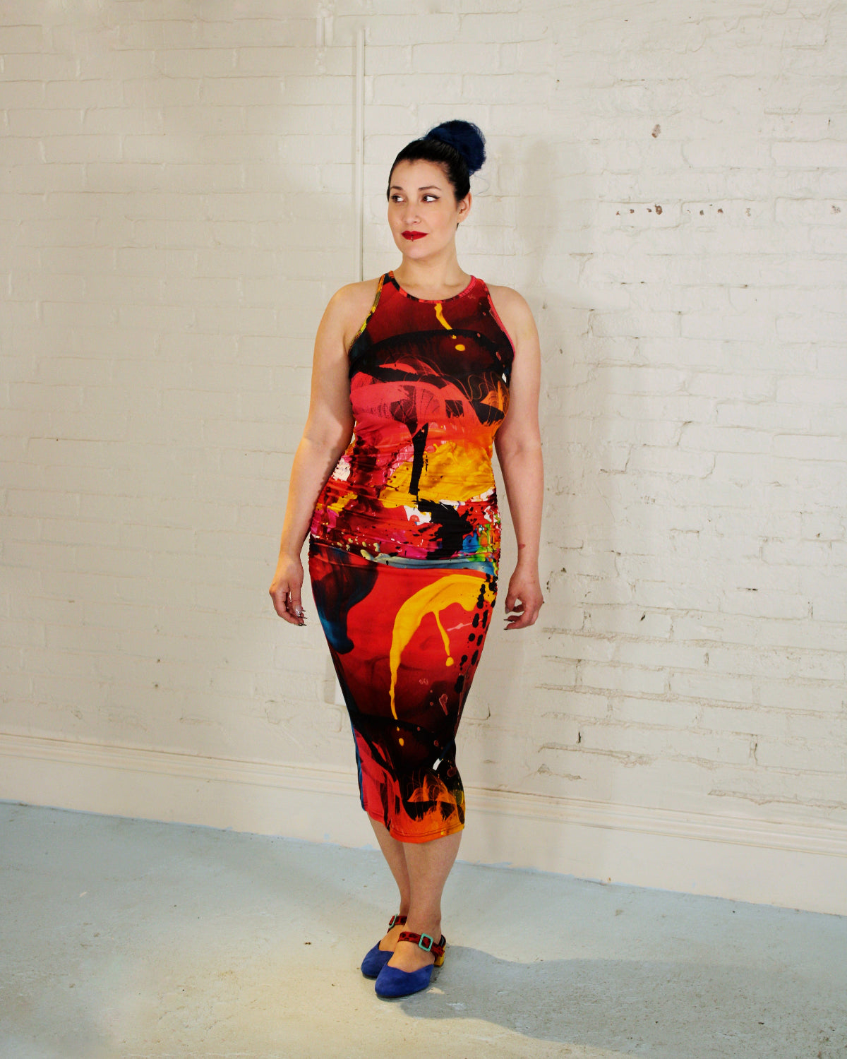 Color Splash Racer Back Dress