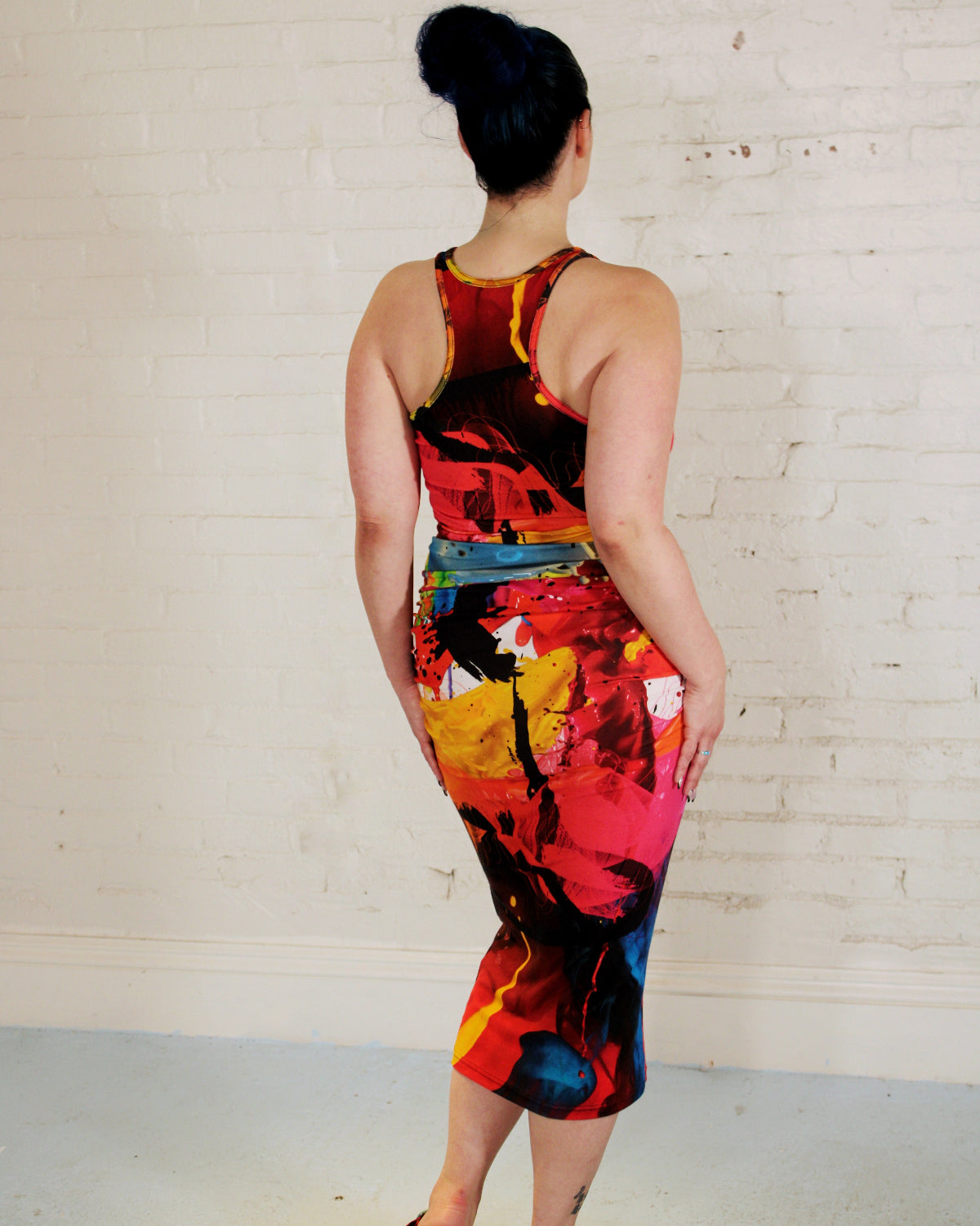 Color Splash Racer Back Dress
