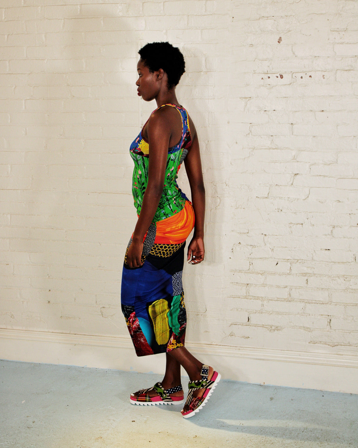 Tropical Bliss Explosion Racer Back Dress