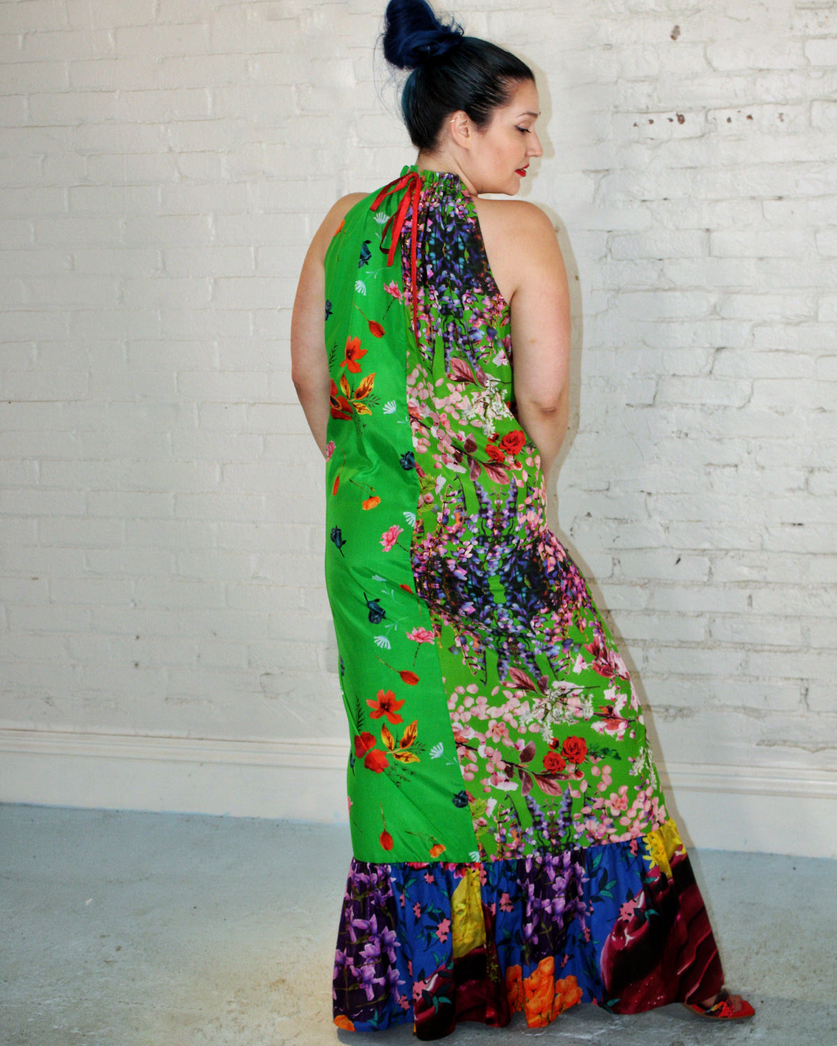 Spring Delight Halter Maxi Dress