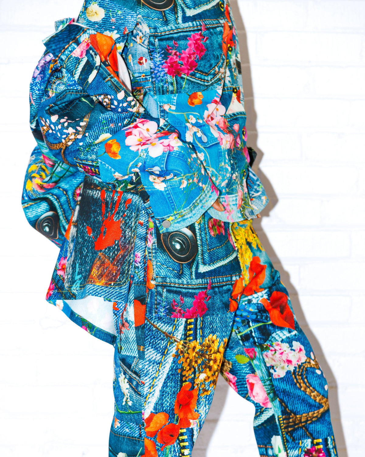 Petal Patch Fitted Boyfriend Shirt
