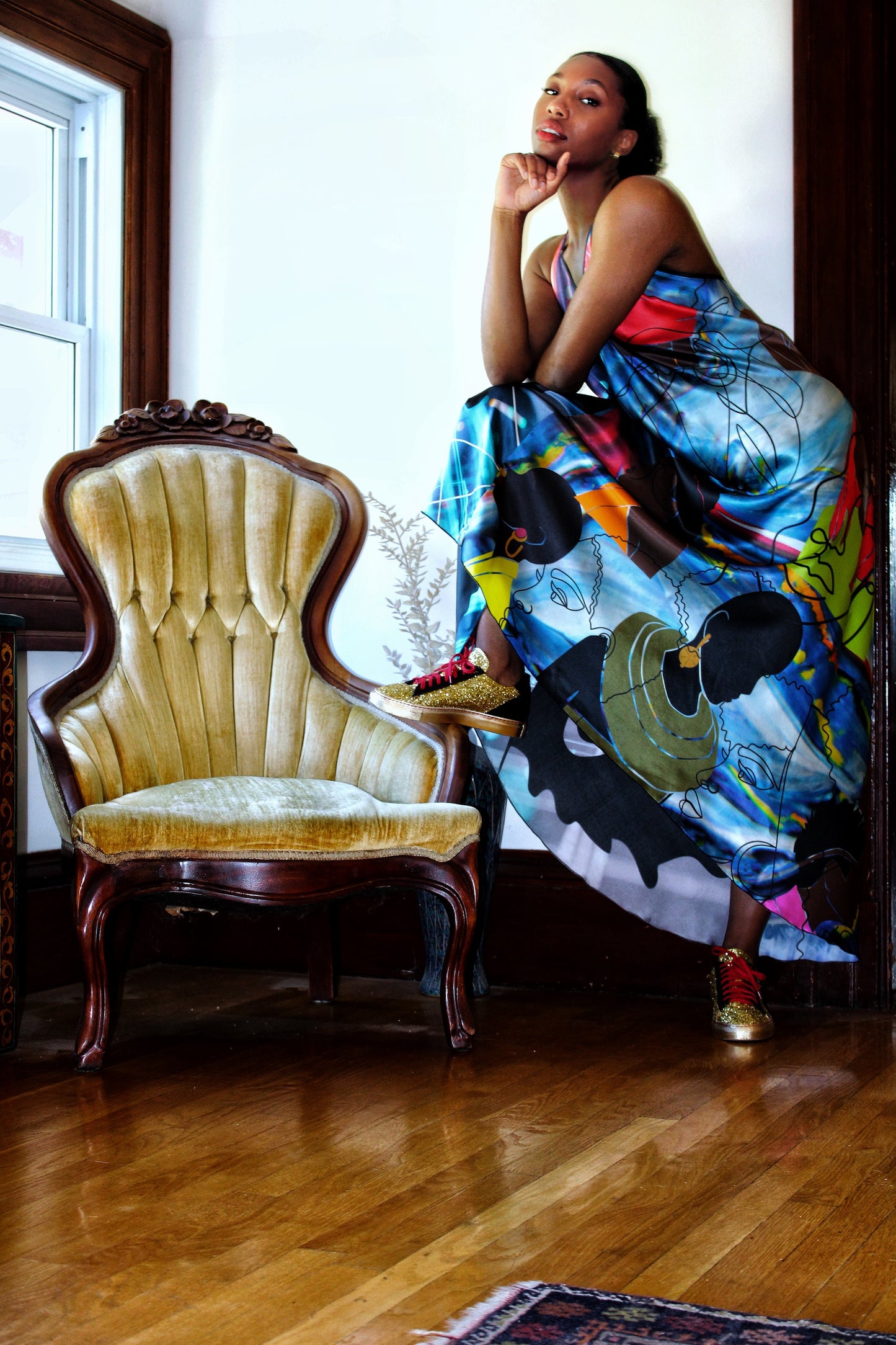 Women's Halter Maxi Dress | Halter Maxi Dress | Kkira Shoes