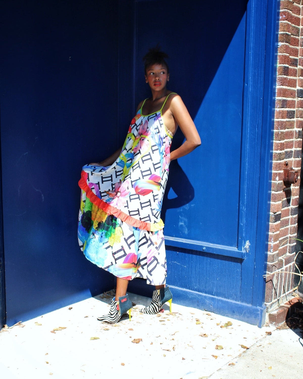 Yellow Heart Maxi Dress