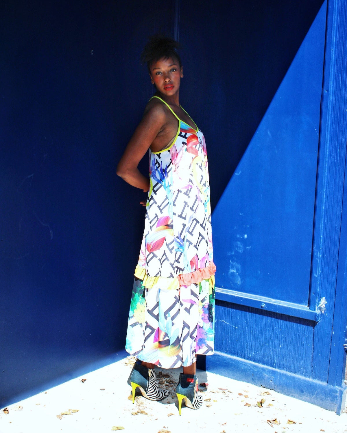 Yellow Heart Maxi Dress