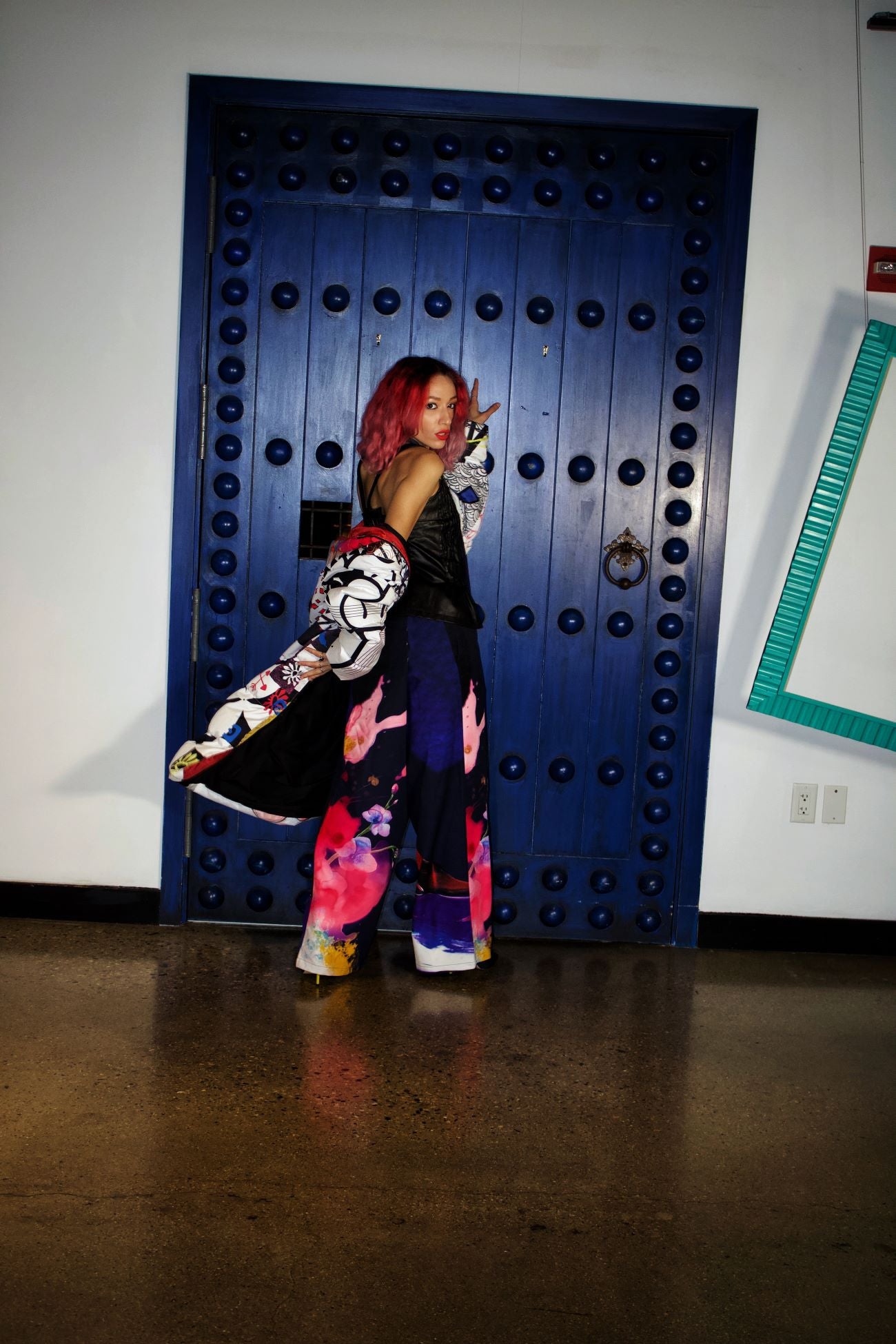 Deep Vibrance Wide Leg Pants
