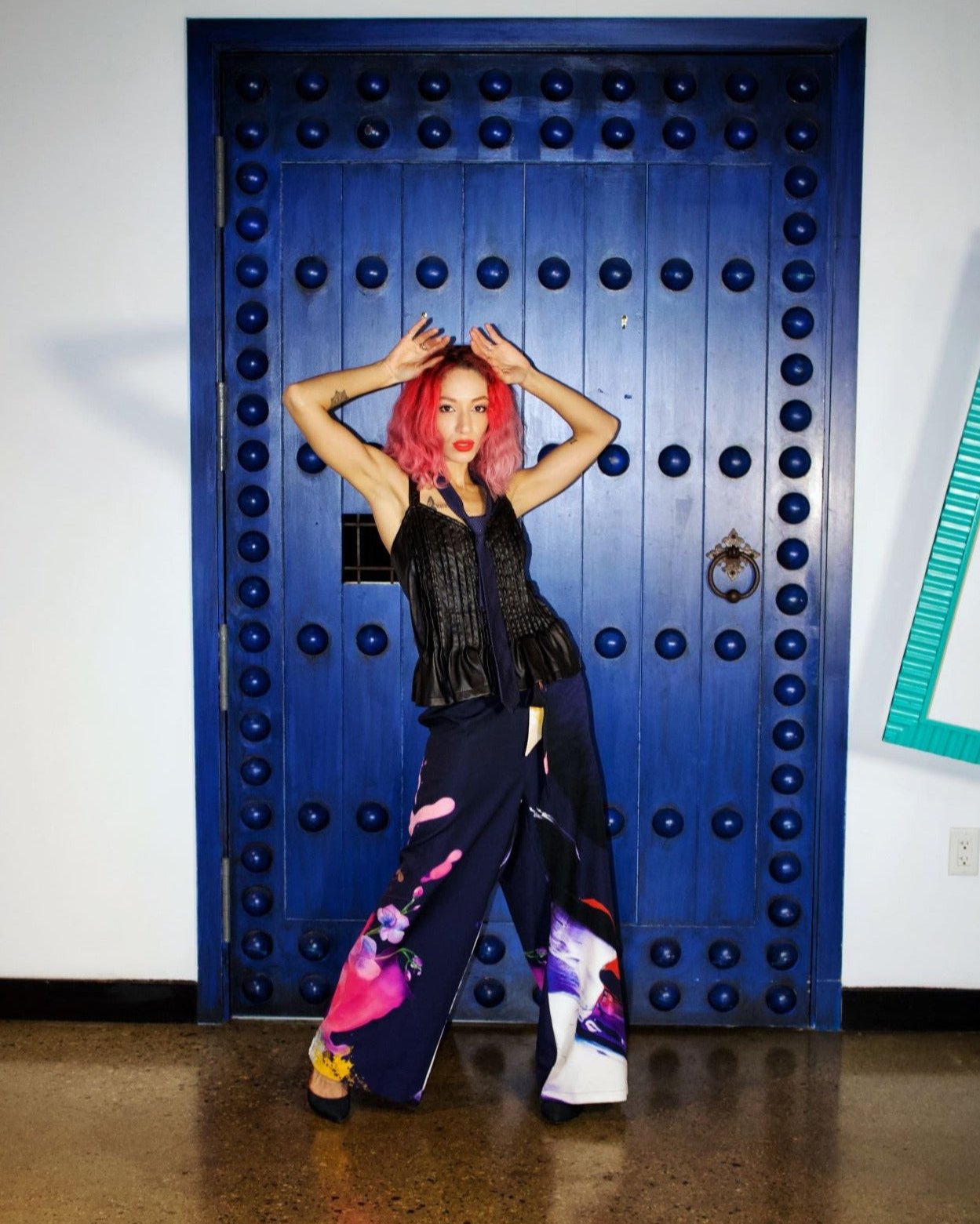 Deep Vibrance Wide Leg Pants