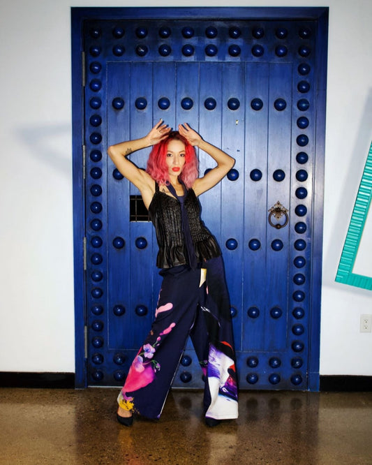 Deep Vibrance Wide Leg Pants
