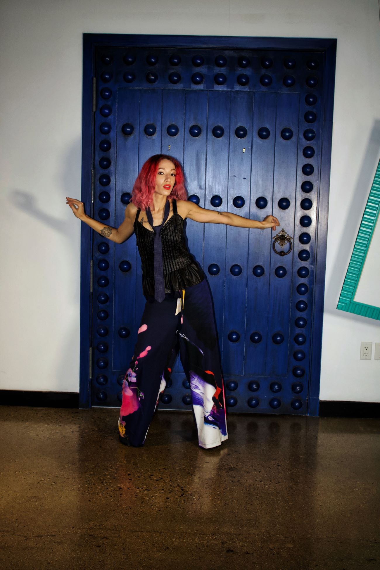 Deep Vibrance Wide Leg Pants