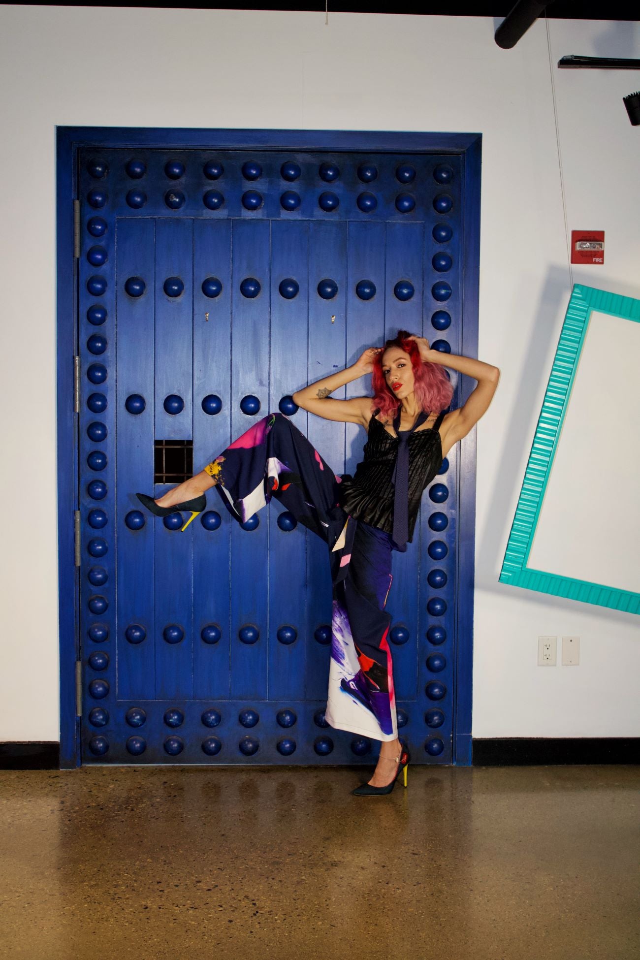 Deep Vibrance Wide Leg Pants