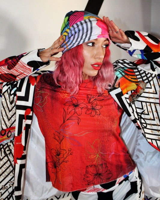 Fall Vibrance Long Sleeve Mesh Top