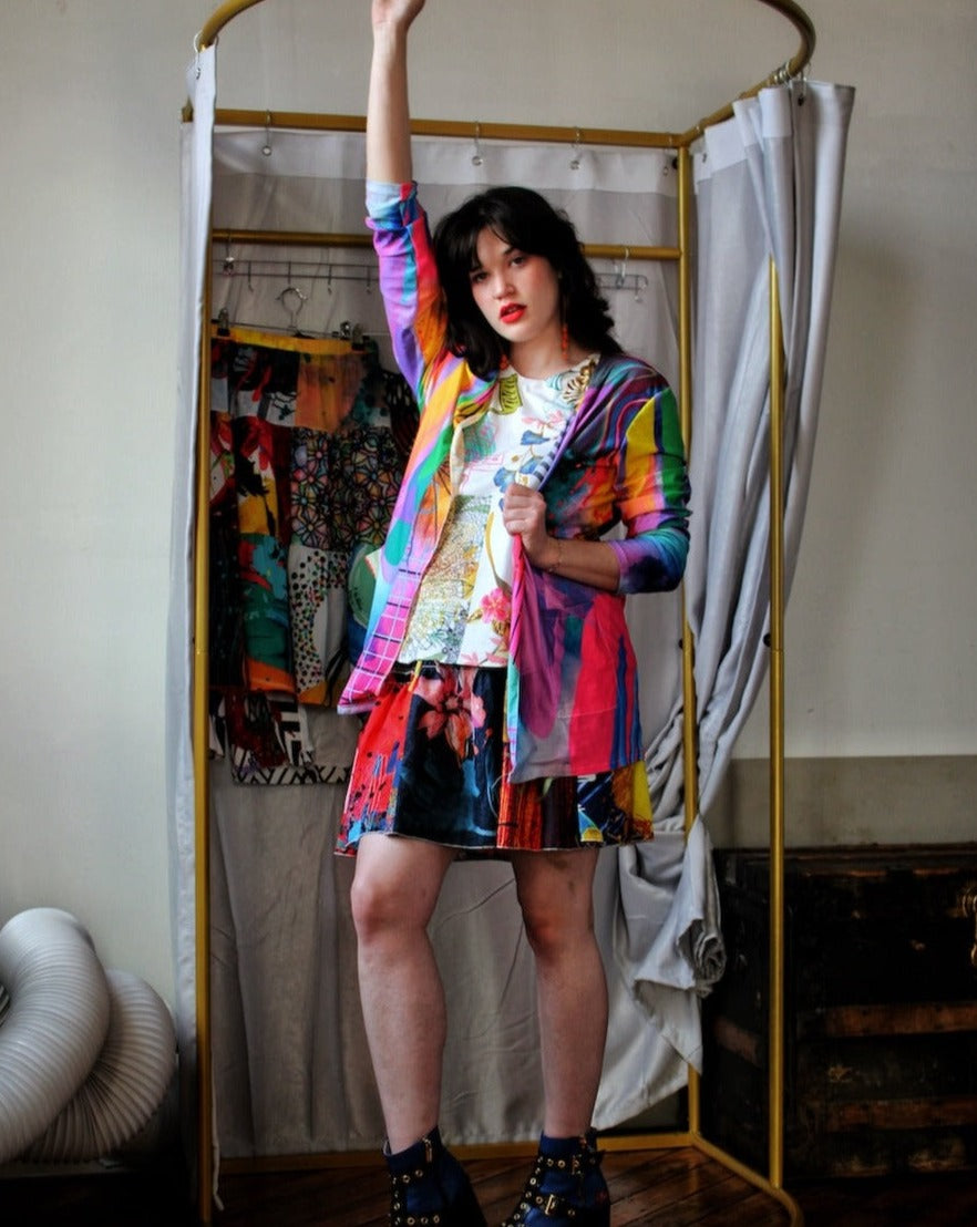 Psychedelic Rainbow Cardi