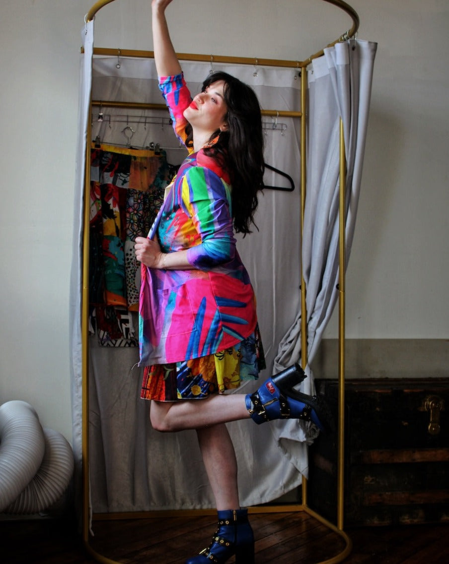 Psychedelic Rainbow Cardi