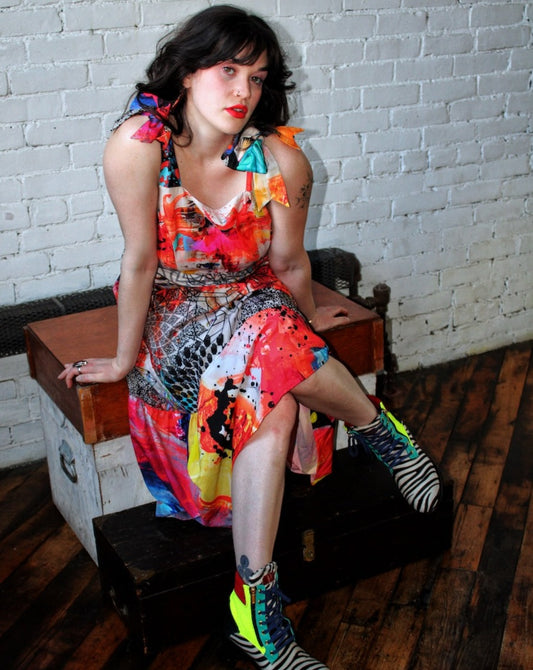 Fire and Ash Tie Strap Dress