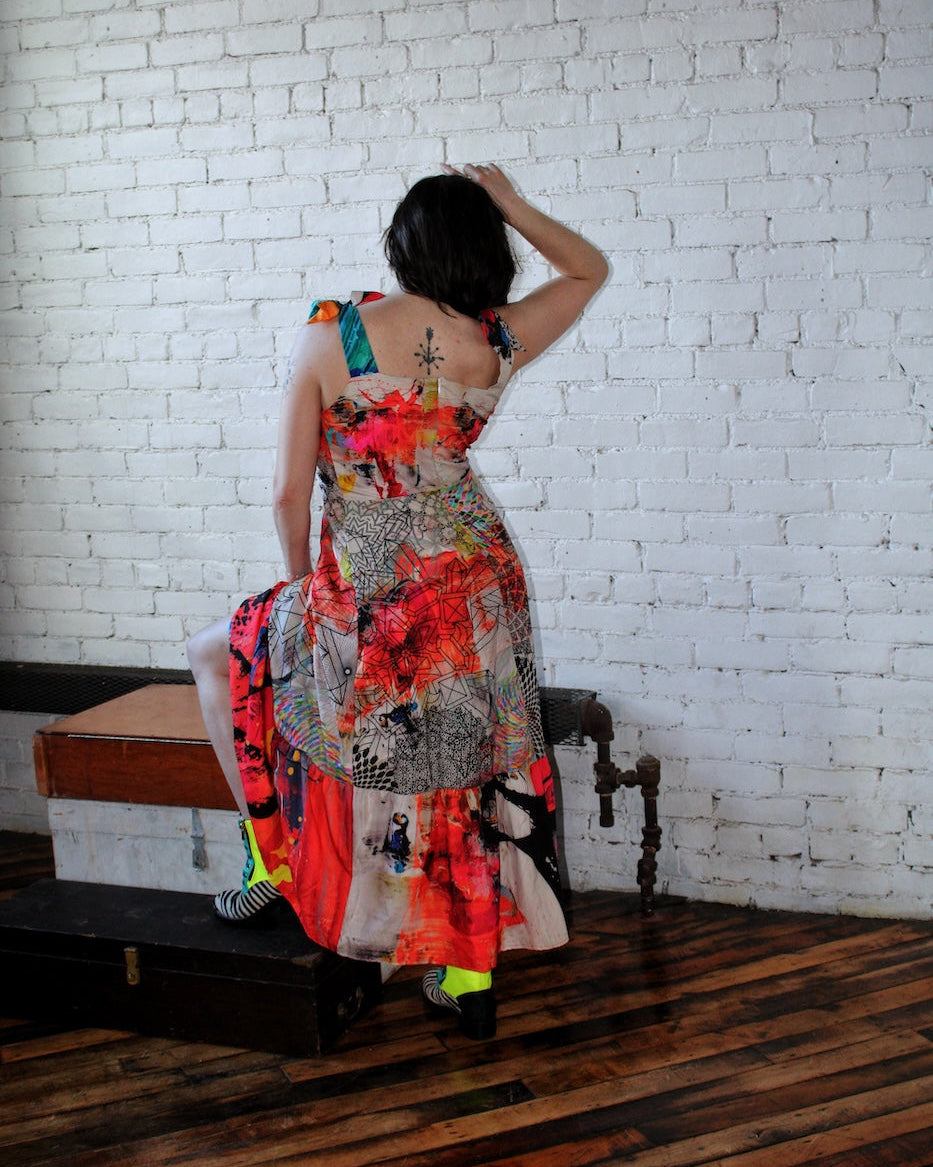 Fire and Ash Tie Strap Dress