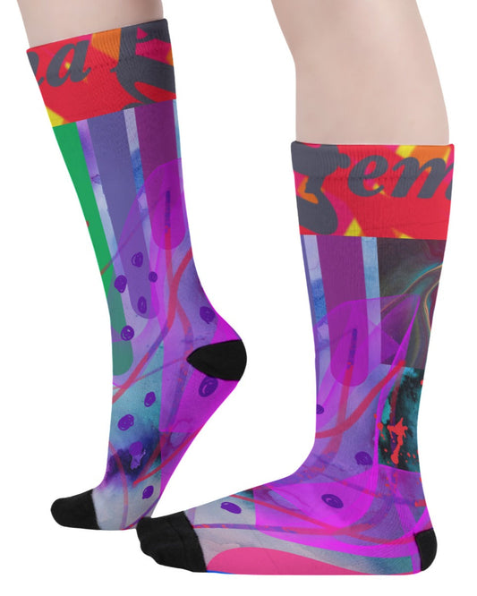 Neon Glow Up Unisex Socks