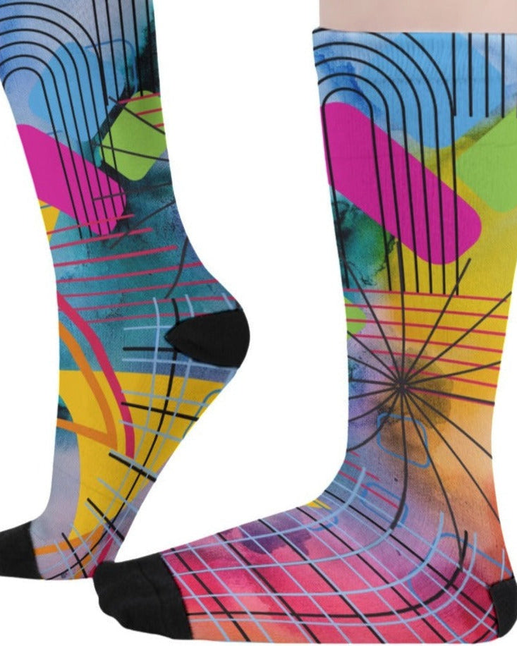 Neon Multigraphic Unisex Socks