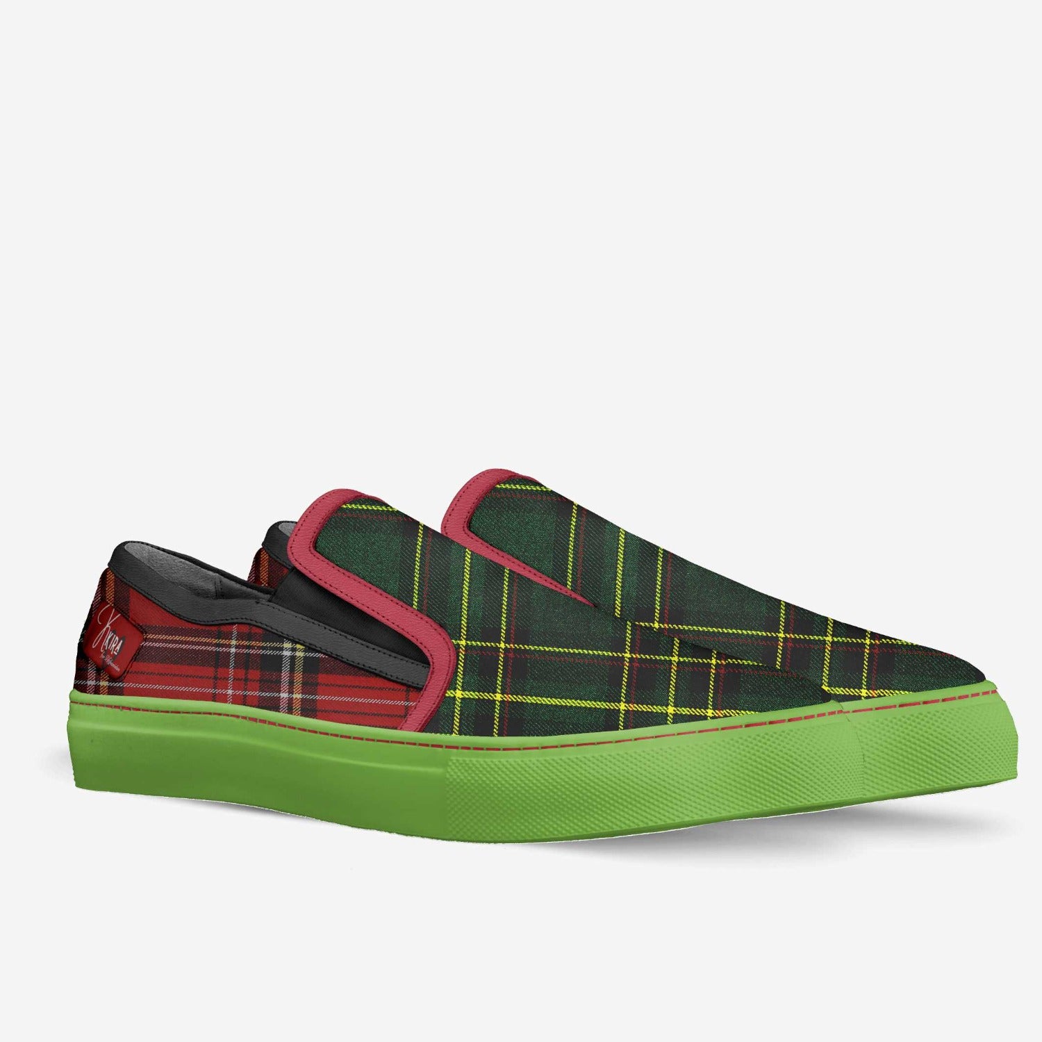 Women's Green Slip on Shoes | Women's Slip on Shoes | Kkira Shoes